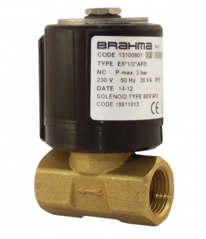 Электромагнитный клапан Brahma E6*1/4*A3C (230/50), 13120301