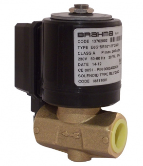 Электромагнитный газовый клапан Brahma E6G*SR8*1/4*GFD (230/50-60), 13751003